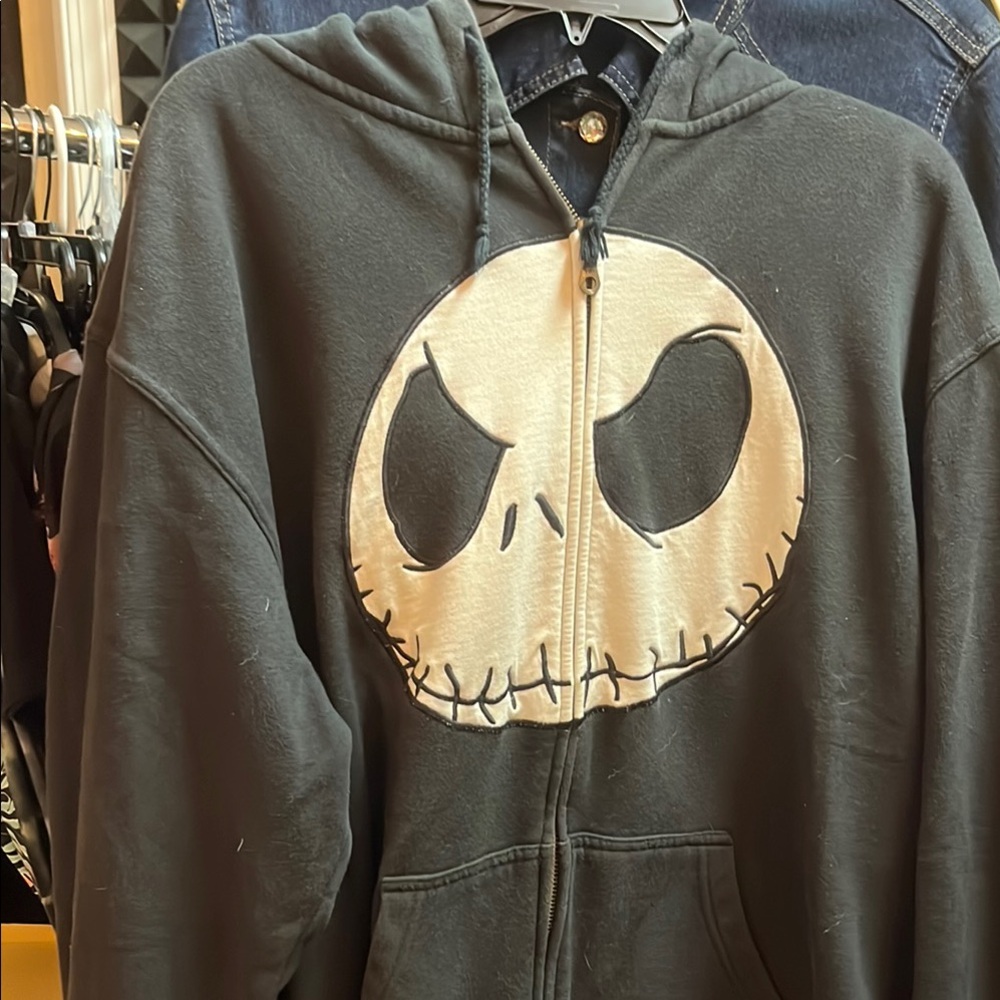 Vintage Y2K Tim Burton's The Nightmare Before Christmas Hoodie Jacket Large